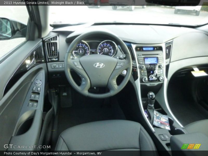 Midnight Black / Black 2013 Hyundai Sonata Limited