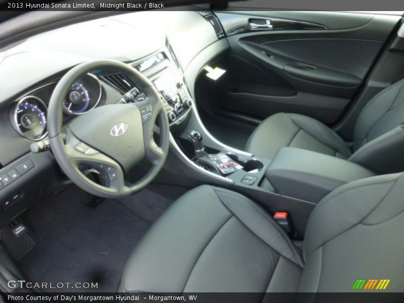 Black Interior - 2013 Sonata Limited 