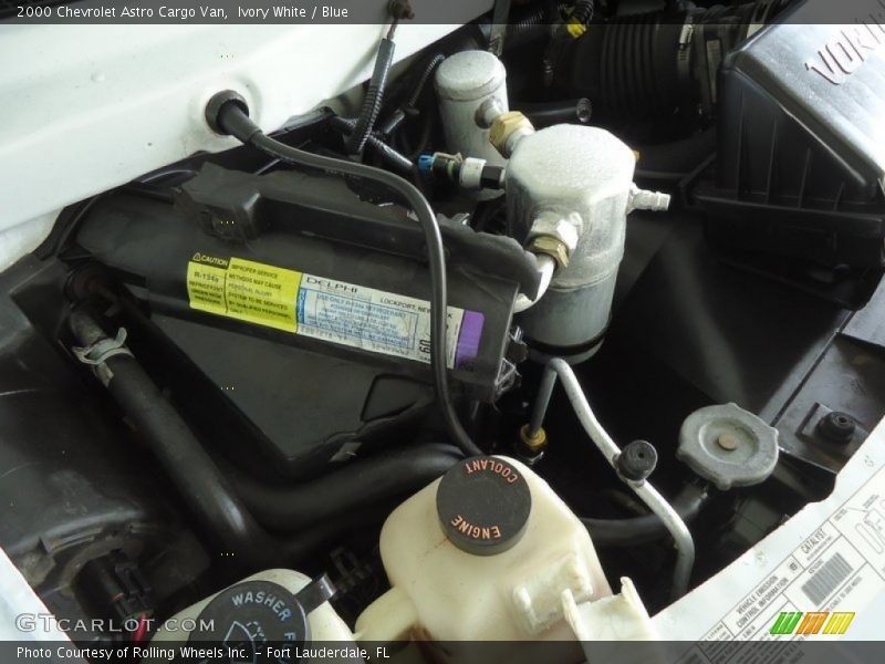 Ivory White / Blue 2000 Chevrolet Astro Cargo Van