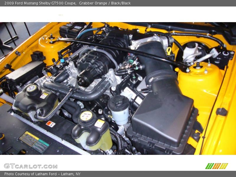 Grabber Orange / Black/Black 2009 Ford Mustang Shelby GT500 Coupe