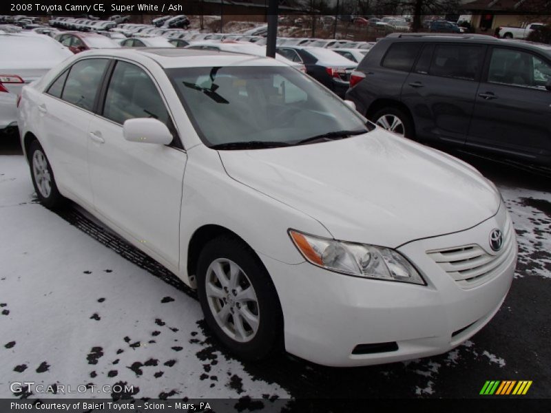 Super White / Ash 2008 Toyota Camry CE