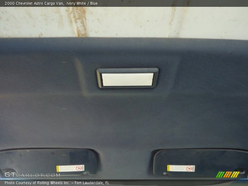 Ivory White / Blue 2000 Chevrolet Astro Cargo Van