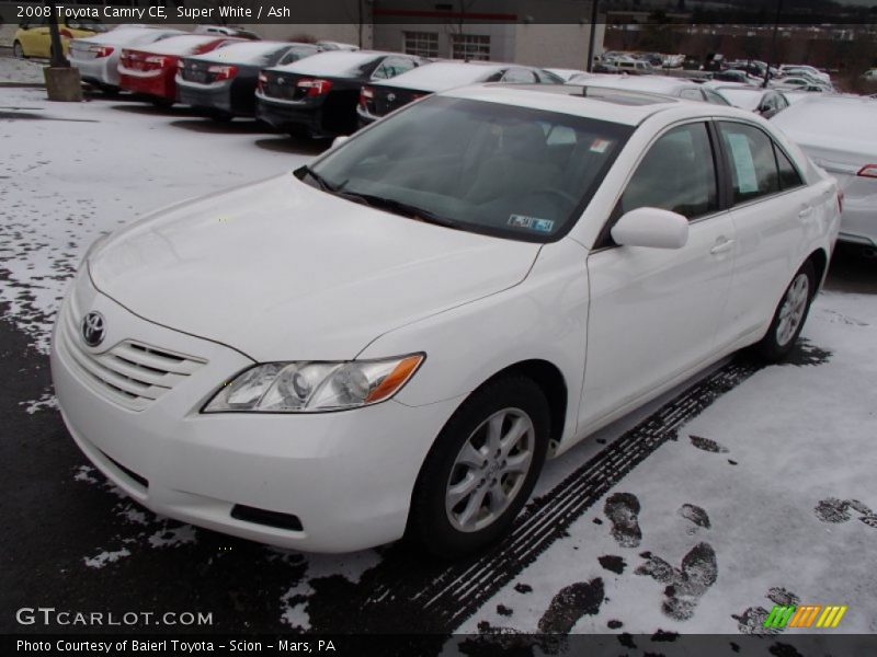 Super White / Ash 2008 Toyota Camry CE