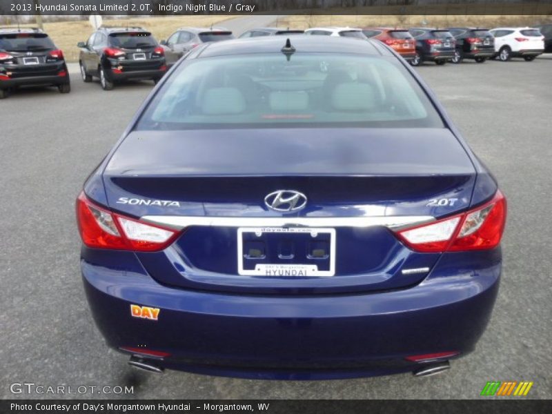 Indigo Night Blue / Gray 2013 Hyundai Sonata Limited 2.0T