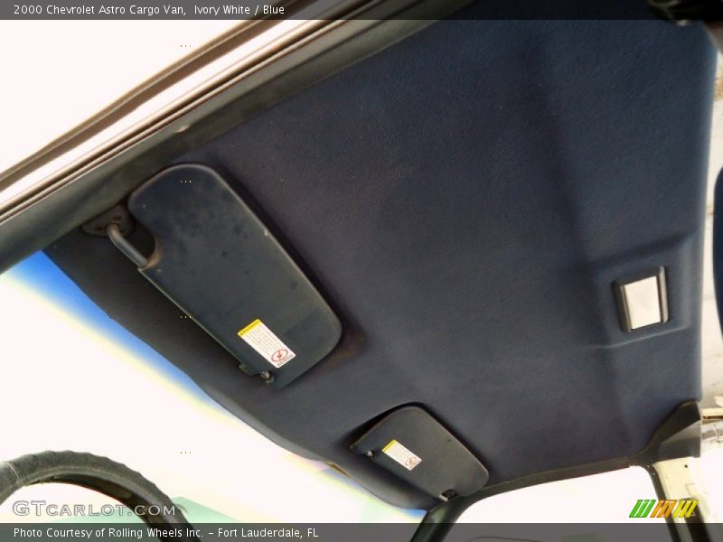 Ivory White / Blue 2000 Chevrolet Astro Cargo Van
