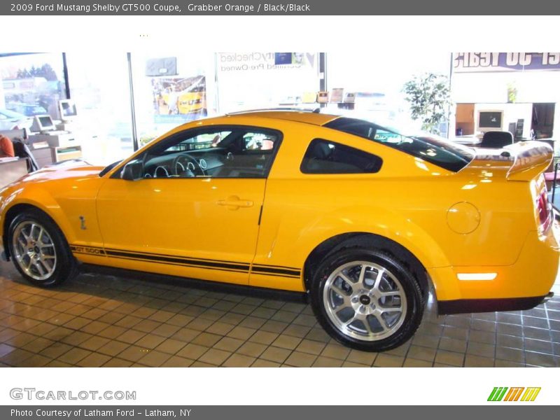 Grabber Orange / Black/Black 2009 Ford Mustang Shelby GT500 Coupe
