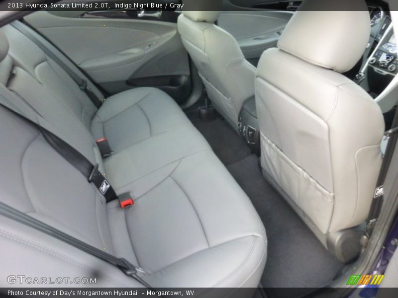 Rear Seat of 2013 Sonata Limited 2.0T