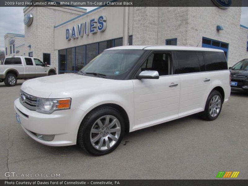 White Platinum Tri-Coat / Charcoal Black 2009 Ford Flex Limited AWD