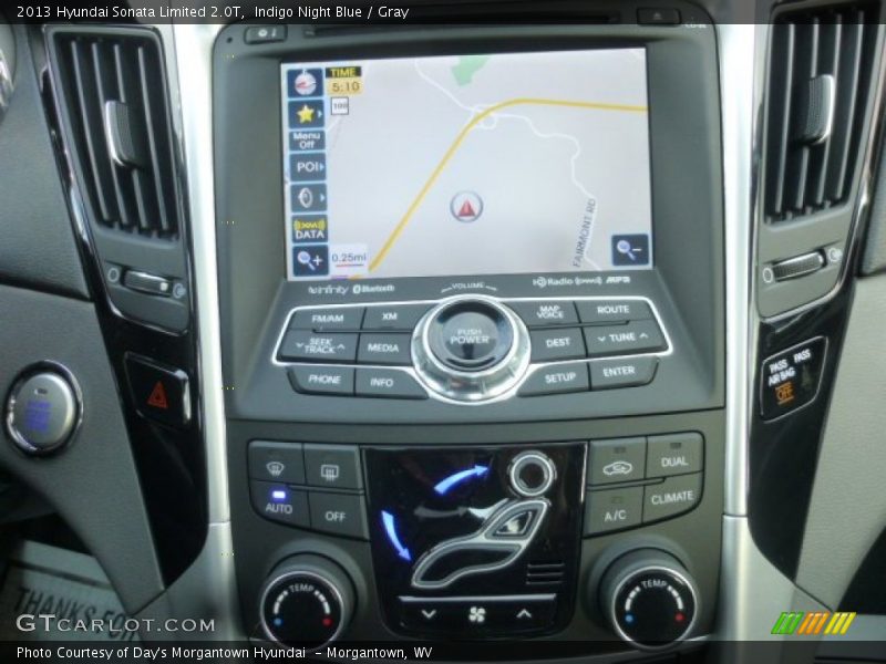 Indigo Night Blue / Gray 2013 Hyundai Sonata Limited 2.0T