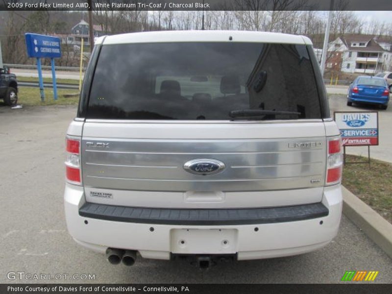 White Platinum Tri-Coat / Charcoal Black 2009 Ford Flex Limited AWD