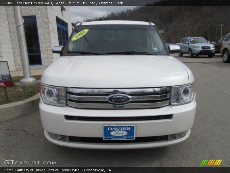 White Platinum Tri-Coat / Charcoal Black 2009 Ford Flex Limited AWD