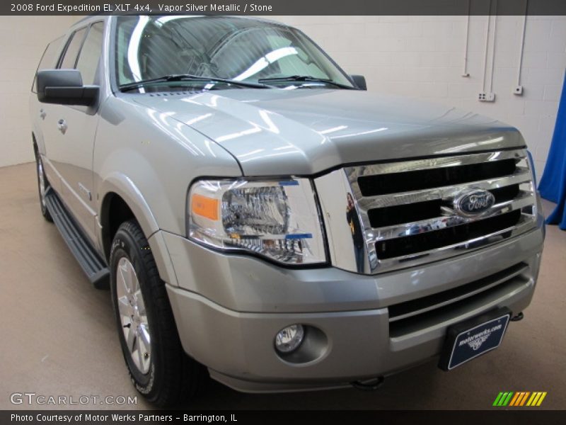 Vapor Silver Metallic / Stone 2008 Ford Expedition EL XLT 4x4