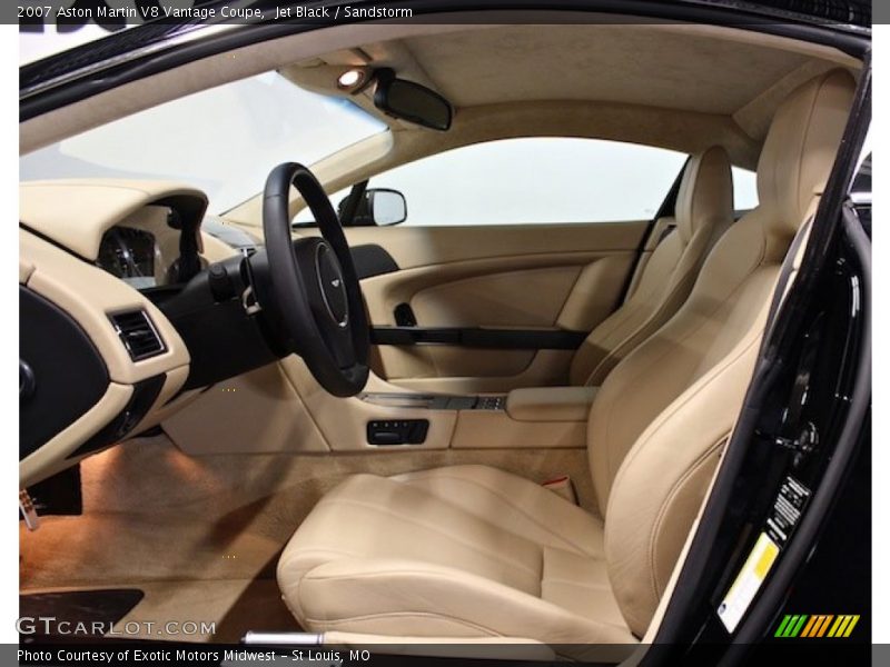  2007 V8 Vantage Coupe Sandstorm Interior