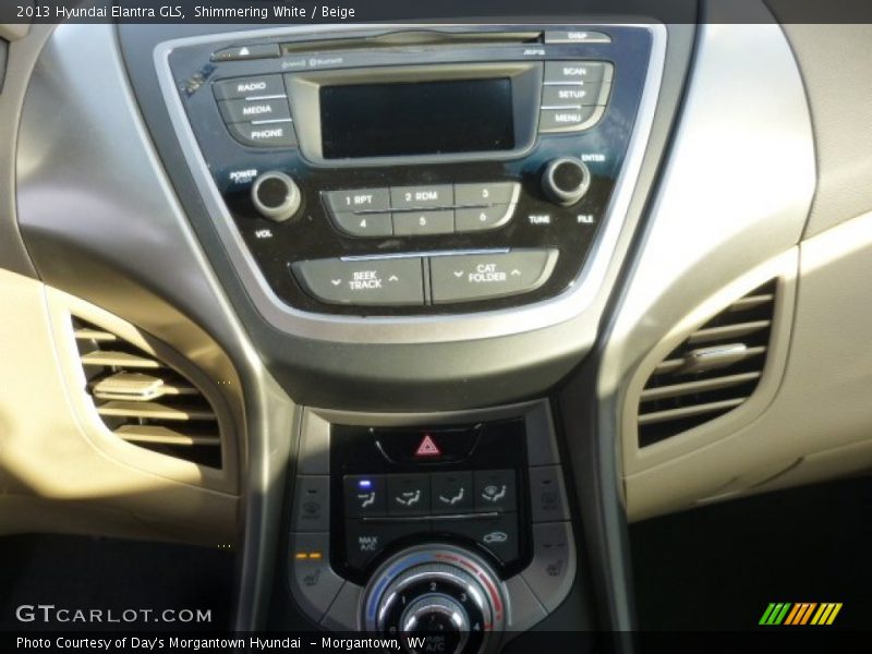 Shimmering White / Beige 2013 Hyundai Elantra GLS