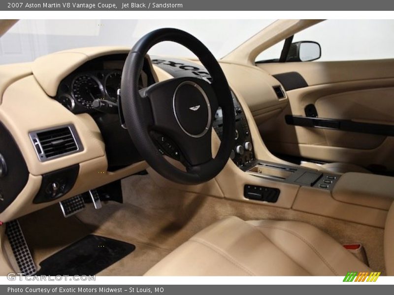  2007 V8 Vantage Coupe Sandstorm Interior