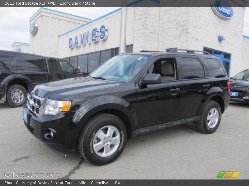 Ebony Black / Stone 2012 Ford Escape XLT 4WD