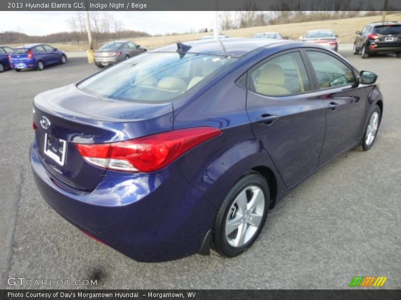 Indigo Night / Beige 2013 Hyundai Elantra GLS