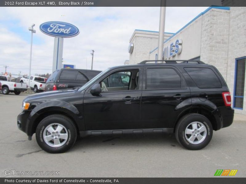 Ebony Black / Stone 2012 Ford Escape XLT 4WD
