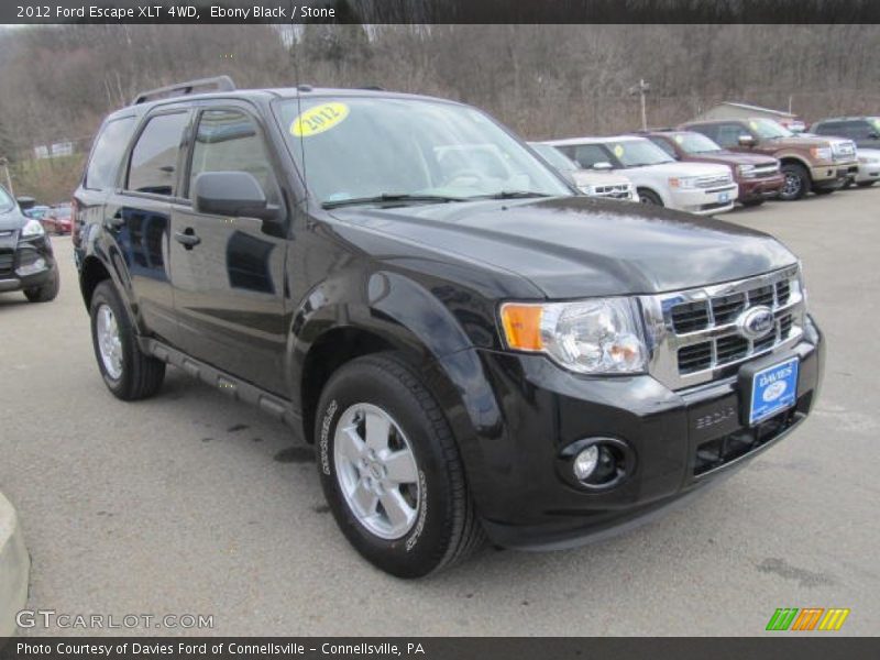 Ebony Black / Stone 2012 Ford Escape XLT 4WD
