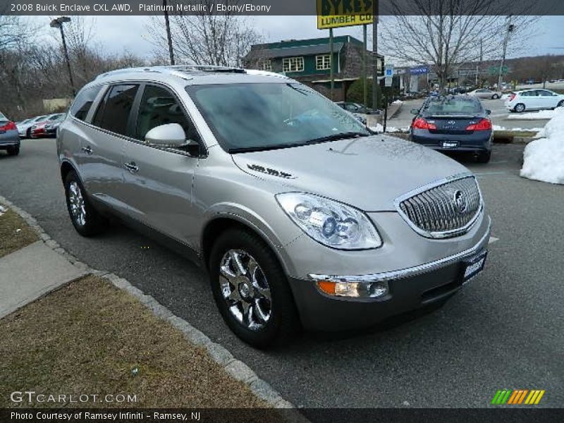 Platinum Metallic / Ebony/Ebony 2008 Buick Enclave CXL AWD