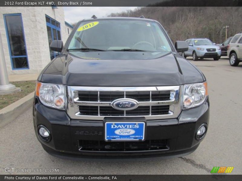 Ebony Black / Stone 2012 Ford Escape XLT 4WD