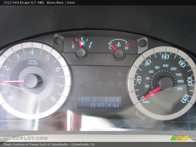 Ebony Black / Stone 2012 Ford Escape XLT 4WD
