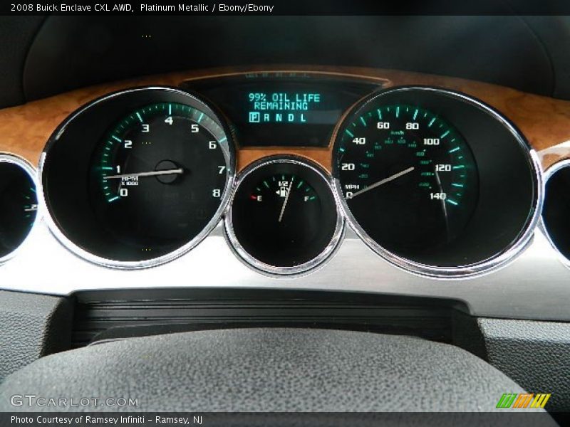 Platinum Metallic / Ebony/Ebony 2008 Buick Enclave CXL AWD