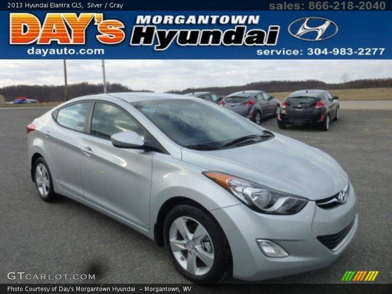 Silver / Gray 2013 Hyundai Elantra GLS