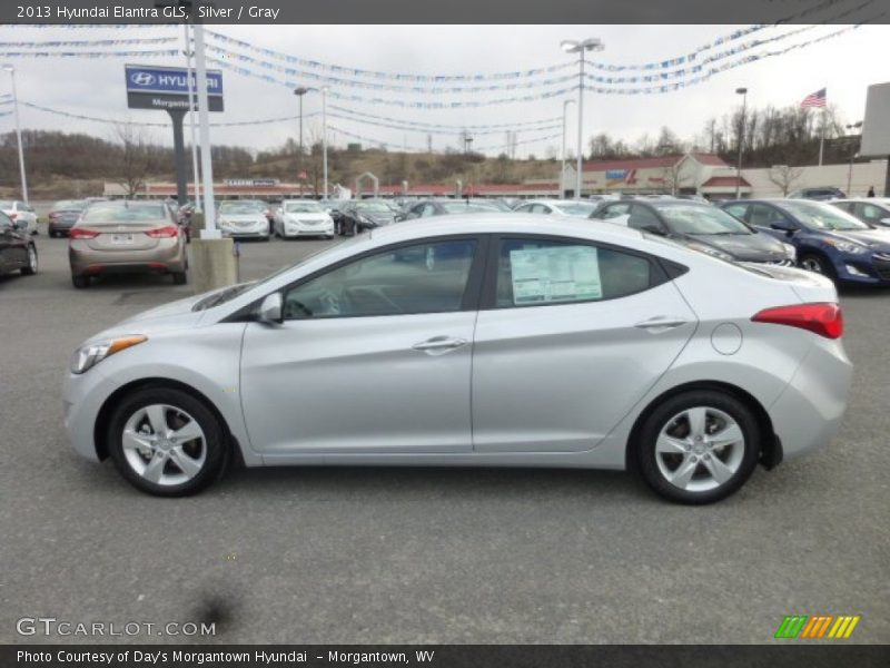 Silver / Gray 2013 Hyundai Elantra GLS