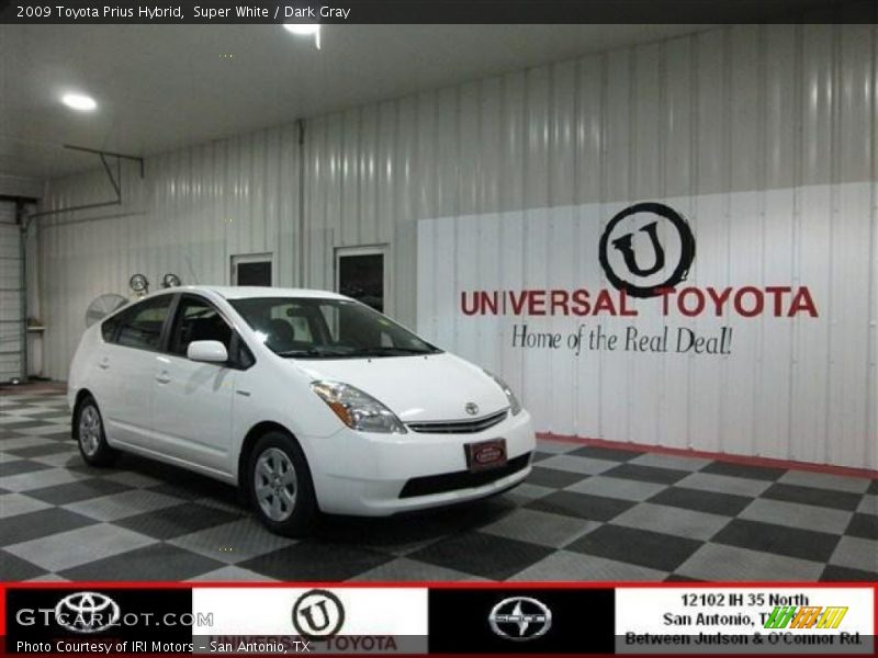 Super White / Dark Gray 2009 Toyota Prius Hybrid