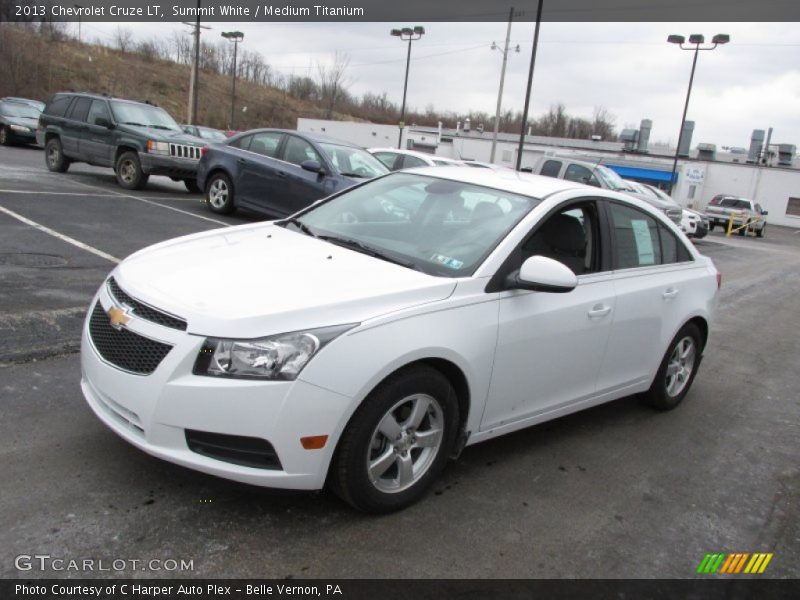 Summit White / Medium Titanium 2013 Chevrolet Cruze LT