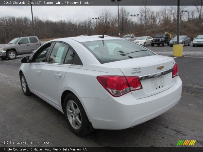 Summit White / Medium Titanium 2013 Chevrolet Cruze LT