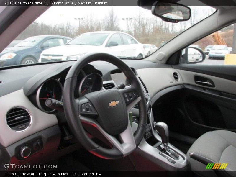 Summit White / Medium Titanium 2013 Chevrolet Cruze LT