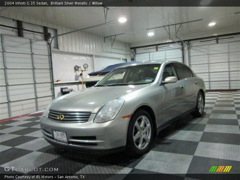 Brilliant Silver Metallic / Willow 2004 Infiniti G 35 Sedan