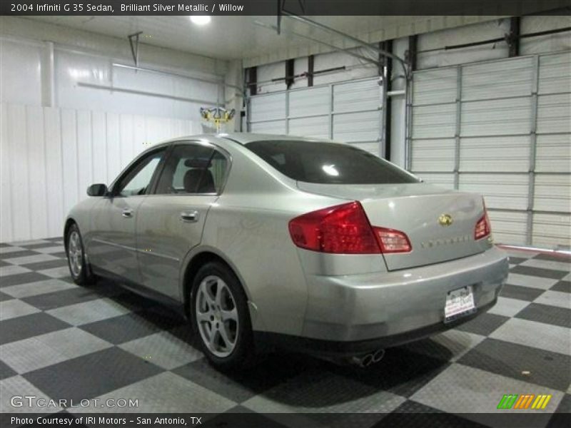 Brilliant Silver Metallic / Willow 2004 Infiniti G 35 Sedan