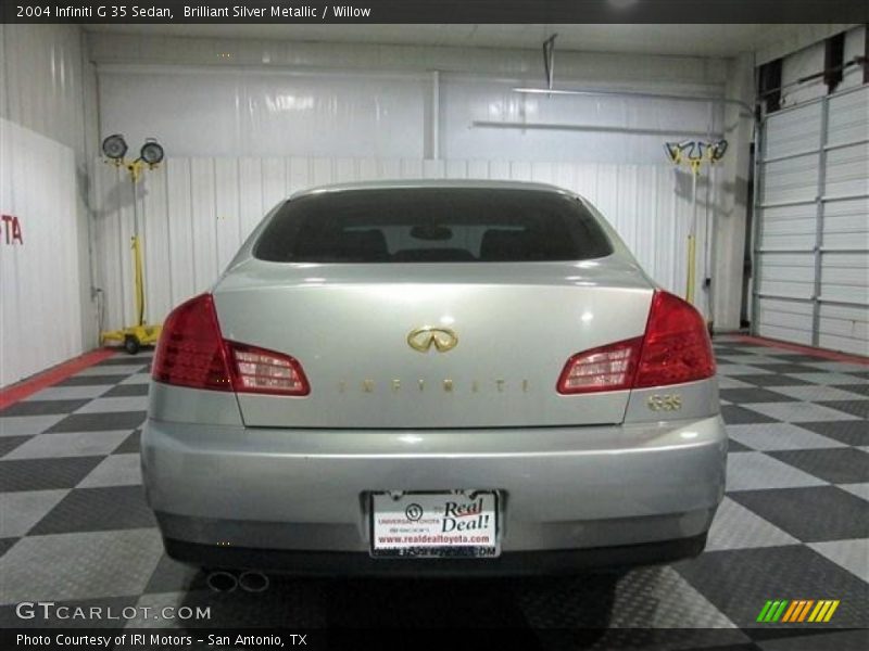 Brilliant Silver Metallic / Willow 2004 Infiniti G 35 Sedan