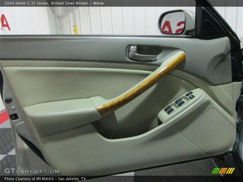 Brilliant Silver Metallic / Willow 2004 Infiniti G 35 Sedan