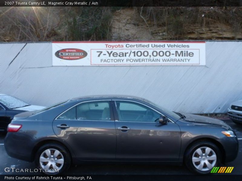 Magnetic Gray Metallic / Ash 2007 Toyota Camry LE
