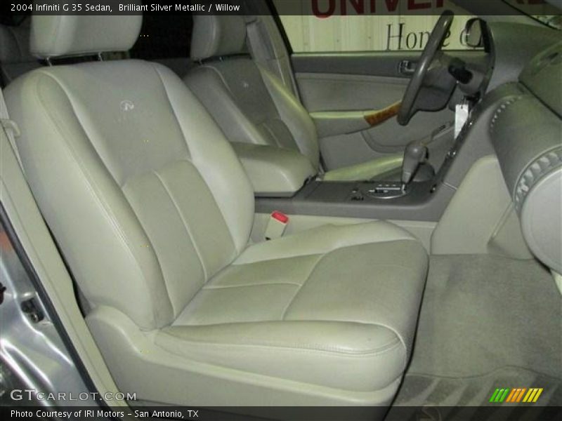 Brilliant Silver Metallic / Willow 2004 Infiniti G 35 Sedan