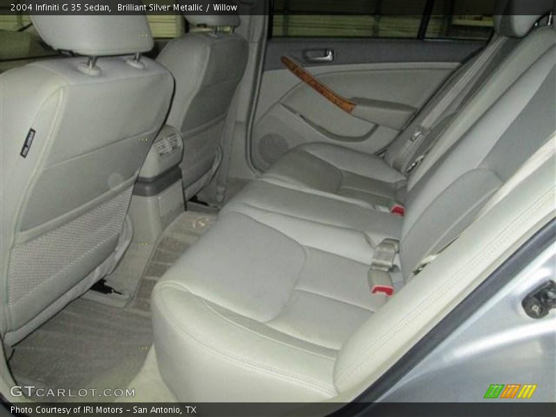 Brilliant Silver Metallic / Willow 2004 Infiniti G 35 Sedan