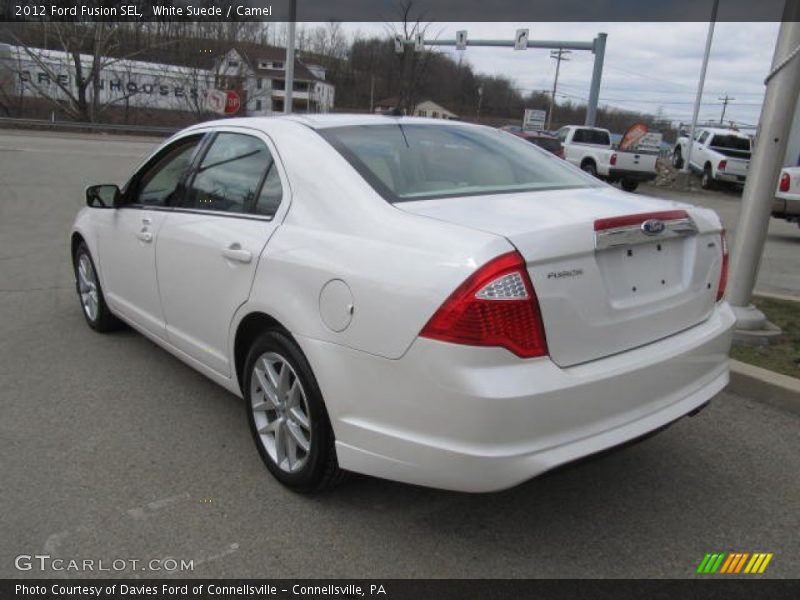 White Suede / Camel 2012 Ford Fusion SEL