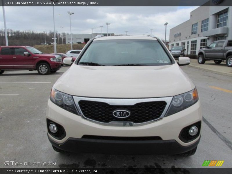 White Sand Beige / Black 2011 Kia Sorento EX V6 AWD