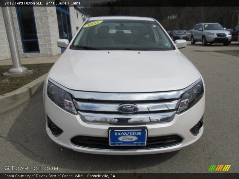 White Suede / Camel 2012 Ford Fusion SEL