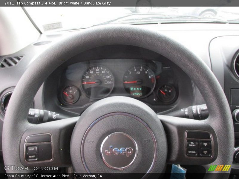 Bright White / Dark Slate Gray 2011 Jeep Compass 2.4 4x4