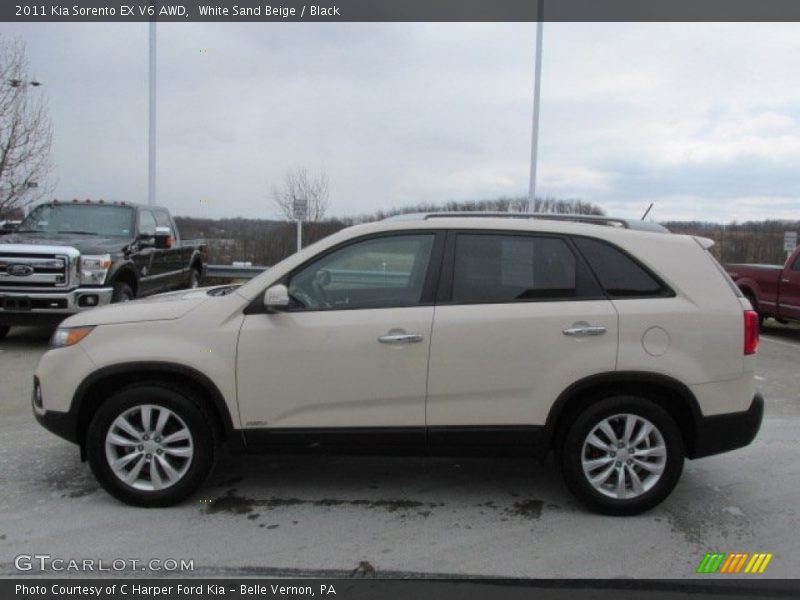 White Sand Beige / Black 2011 Kia Sorento EX V6 AWD