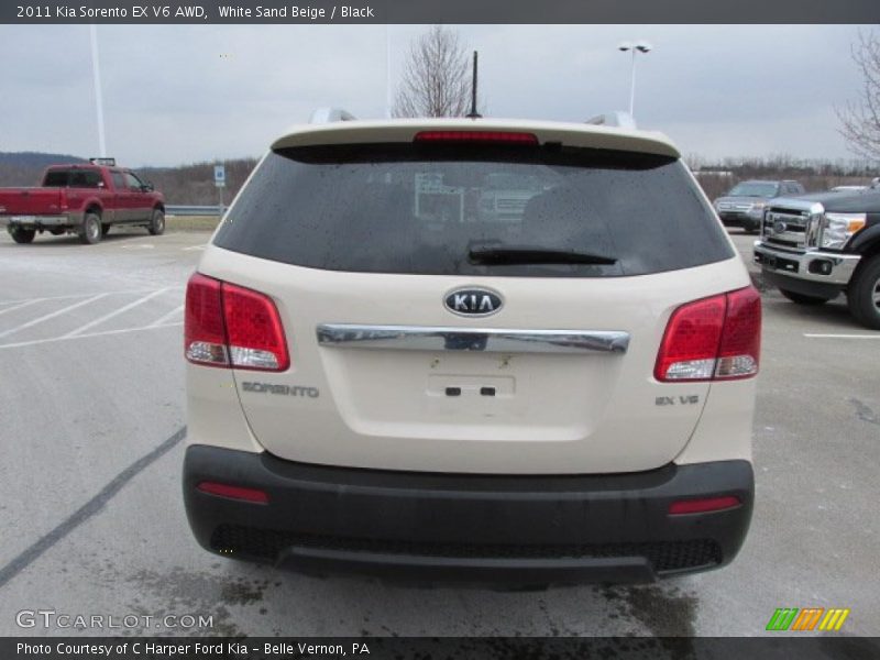 White Sand Beige / Black 2011 Kia Sorento EX V6 AWD