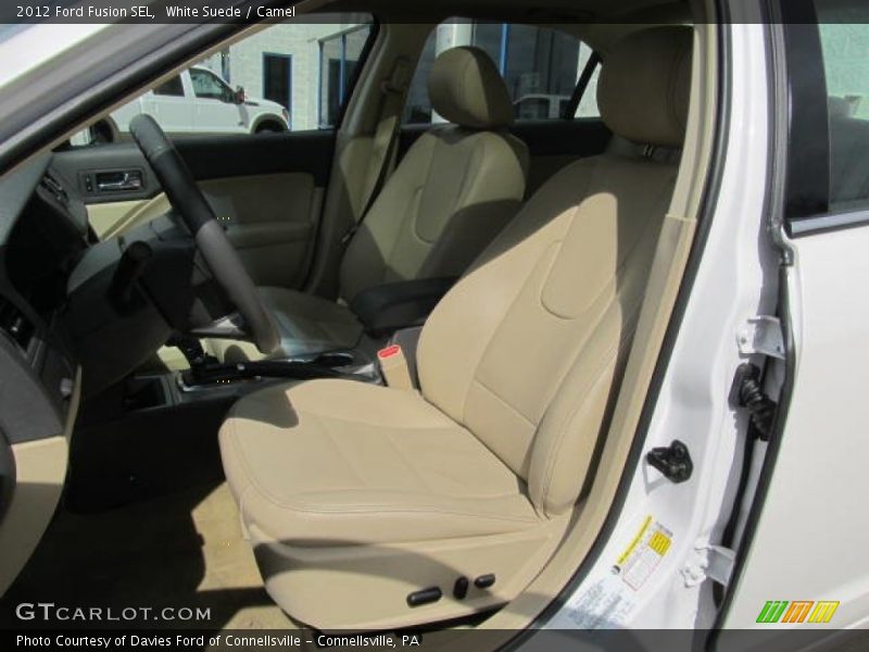White Suede / Camel 2012 Ford Fusion SEL