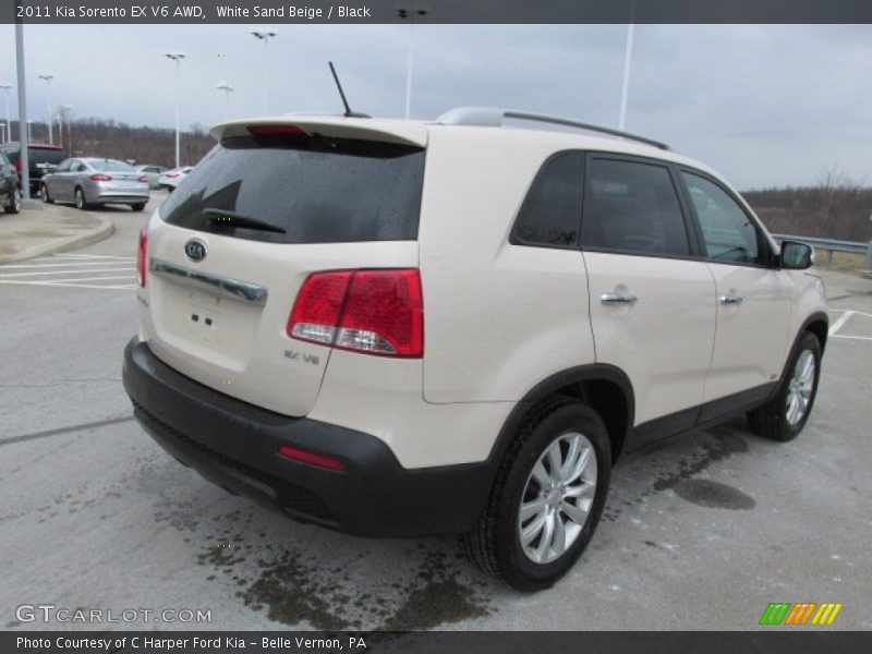 White Sand Beige / Black 2011 Kia Sorento EX V6 AWD