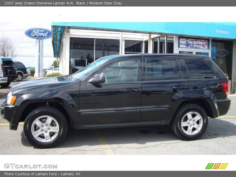 Black / Medium Slate Gray 2007 Jeep Grand Cherokee Laredo 4x4
