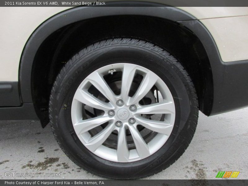 White Sand Beige / Black 2011 Kia Sorento EX V6 AWD